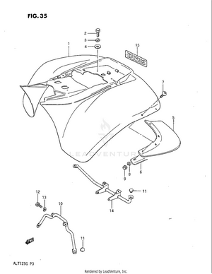 Rear Fender Schematic