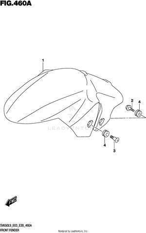 Front Fender (sv650l9 E03) Schematic
