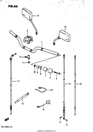 Handlebar (gs1100esd) Schematic