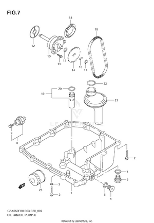 Oil Pan - Oil Pump Schematic