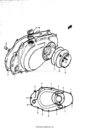 Crankcase Rh Cover Schematic