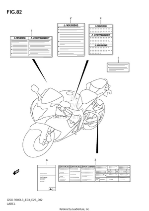 Label (gsx-r600l3 E28) Schematic