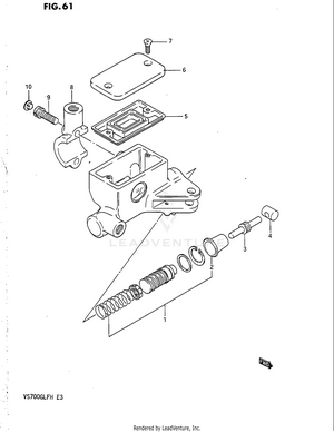 Clutch Master Cylinder (vs700glfg/glefg/glfh/glefh) Schematic