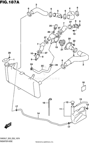 Radiator Hose Schematic