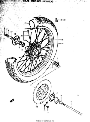 Front Wheel (gs1000c Schematic