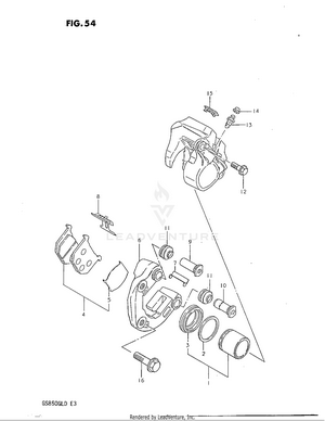 Front Calipers Schematic