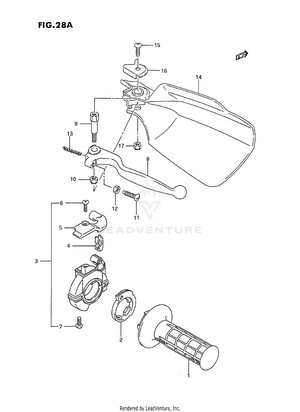 Right Knuckle Cover (model N/p/r/s/t) Schematic