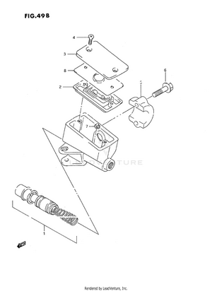 Front Master Cylinder (model P/r/s/t) Schematic