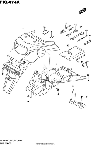 Rear Fender Schematic