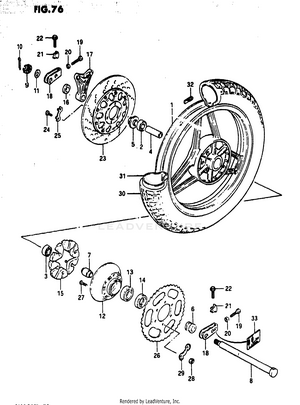 Rear Wheel (model D) Schematic