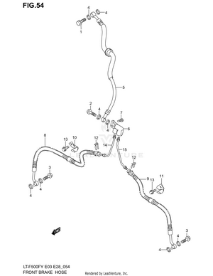 Front Brake Hose Schematic