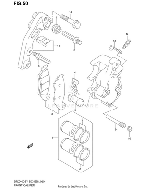 Front Caliper Schematic
