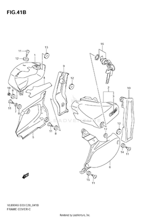 Frame Cover (vl800k7/tk7) Schematic