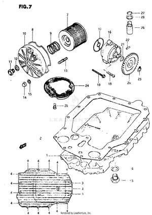 Oil Pump - Oil Filter Schematic