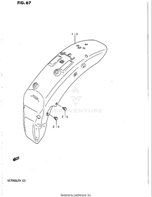 Rear Fender Schematic
