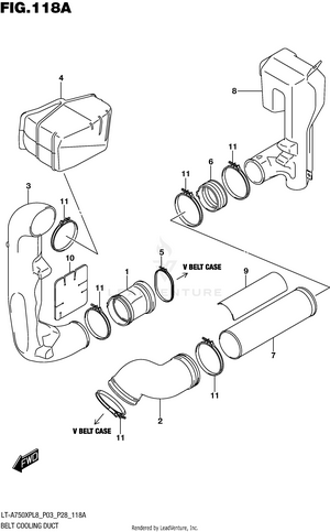 Belt Cooling Duct Schematic
