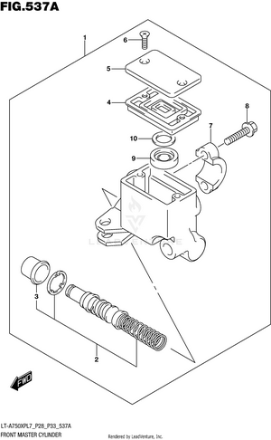 Front Master Cylinder Schematic