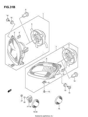 Headlamp (model K6/k7) Schematic