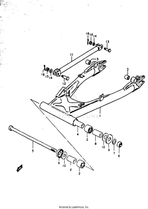 Rear Swinging Arm Schematic