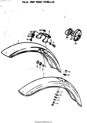 Front Fender (ts185k Schematic