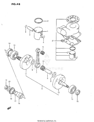 Crankshaft (k) Schematic