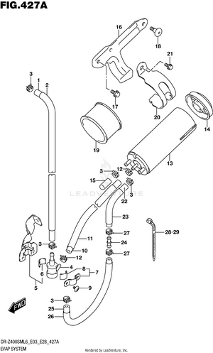 Evap System (dr-z400sml6 E33) Schematic