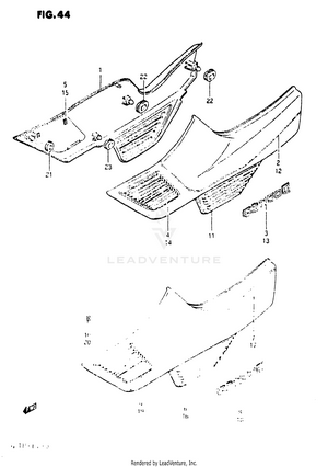 Frame Cover (gs1150ef/ef2/eg) Schematic
