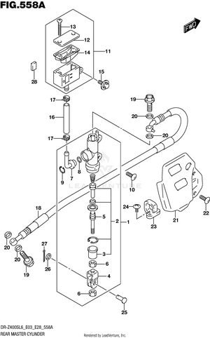 Rear Master Cylinder Schematic
