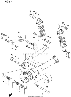 Rear Swinging Arm Schematic