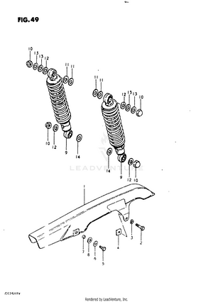 Chain Case - Shock Absorber Schematic