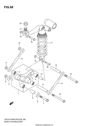 Rear Cushion Lever Schematic