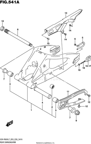 Rear Swingingarm Schematic