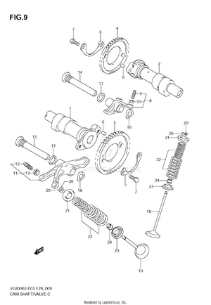 Camshaft - Valve Schematic