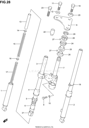 Front Fork Schematic