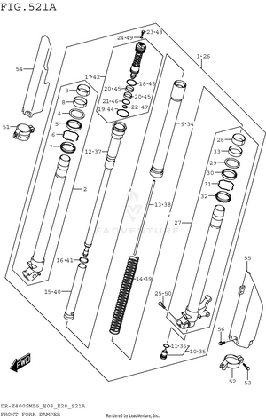 Front Fork Damper Schematic
