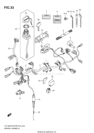 Wiring Harness (model K8/k9) Schematic