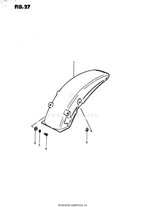 Rear Fender Schematic