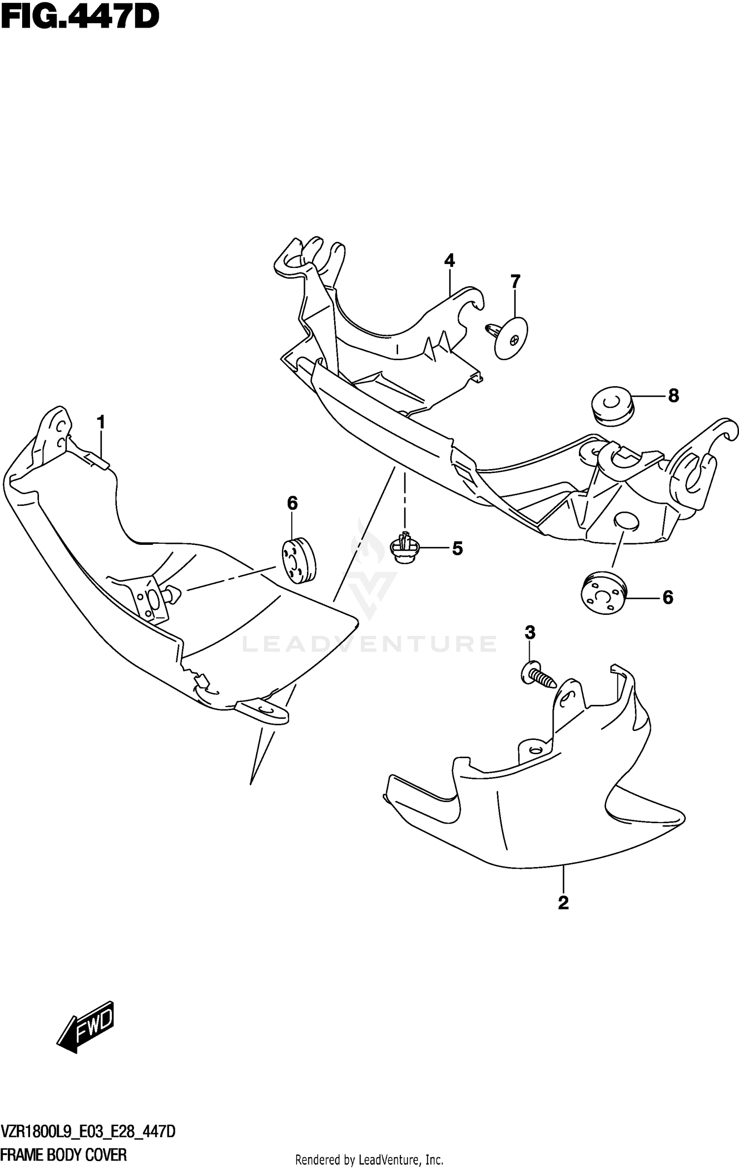 FRAME BODY COVER (VZR1800BZL9 E33)