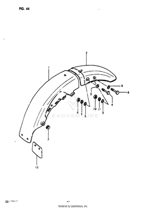 Rear Fender Schematic