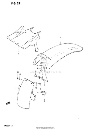 Rear Fender Schematic