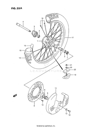 Front Wheel (model M) Schematic