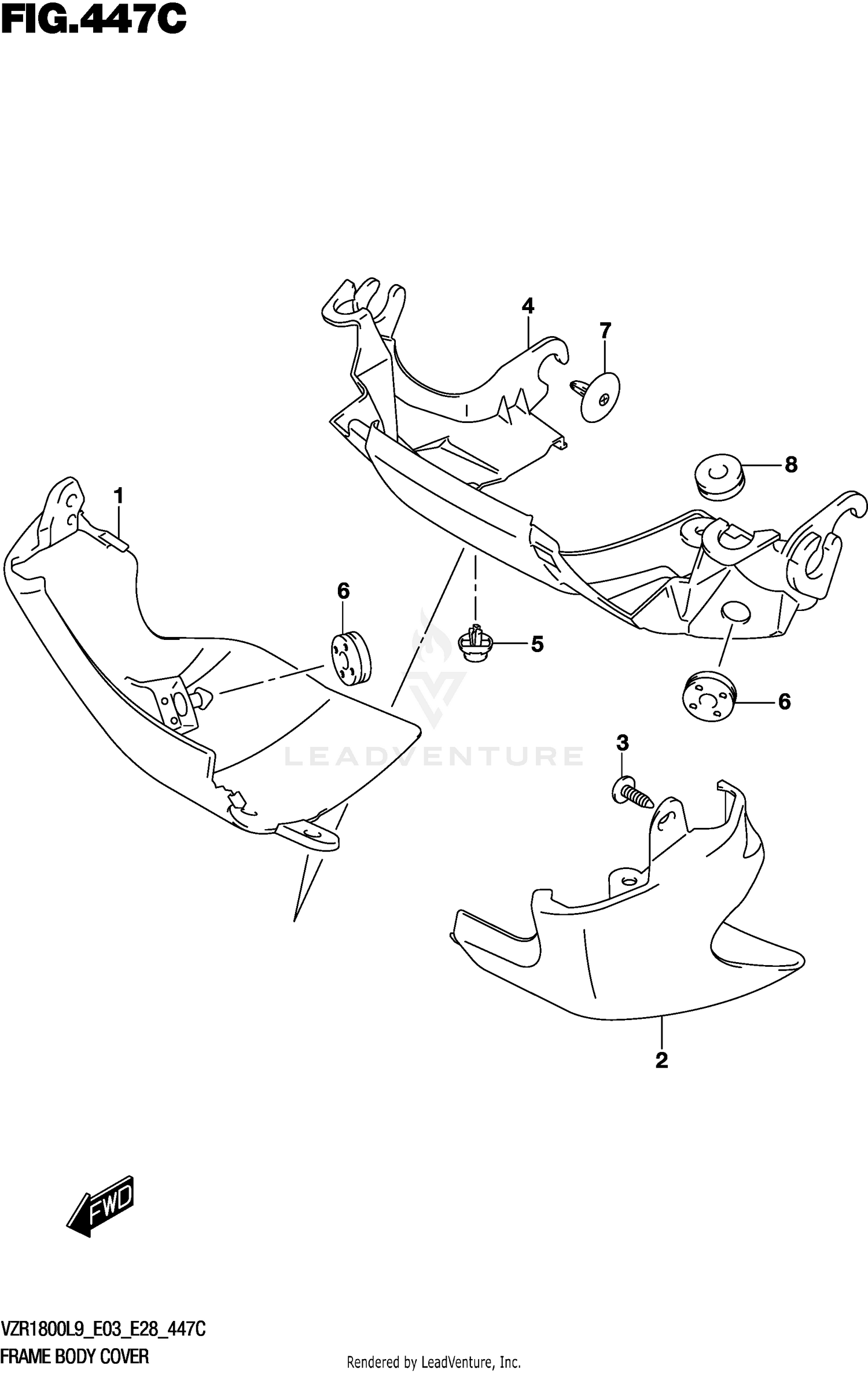 FRAME BODY COVER (VZR1800BZL9 E28)