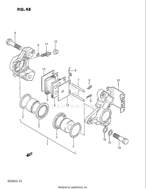 Front Calipers (model G) Schematic