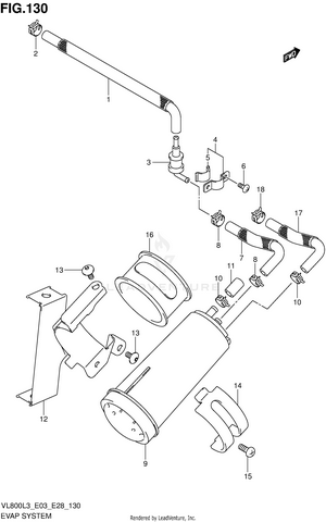 Evap System (vl800cl3 E33) Schematic