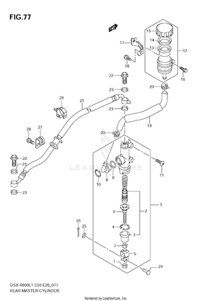 Rear Master Cylinder Schematic
