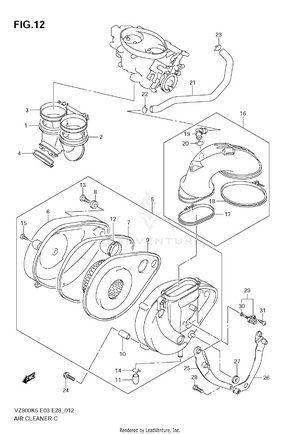 Air Cleaner (model K5/k6/k7/k8) Schematic
