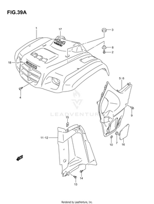 Front Fender (model K4) Schematic