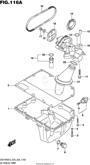 Oil Pan/oil Pump Schematic