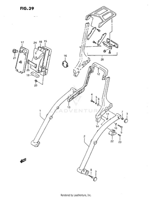 Pillion Rider Handle Schematic