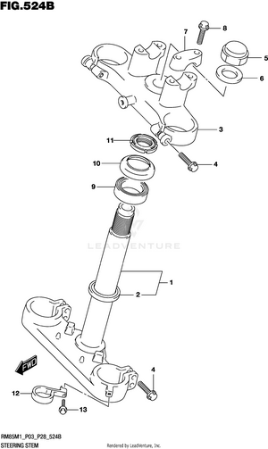 Steering Stem Schematic